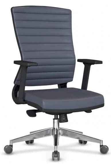 Eden Manager Chair, Upholstered, Chrome Base — Please confirm